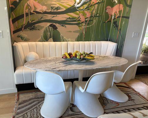 Banquette in private home.