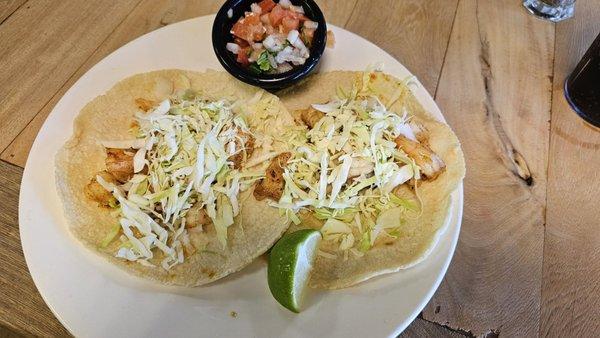 Two shrimp tacos a la carte