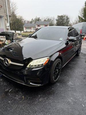 2020 Mercedes C300 came by for an exterior detail.