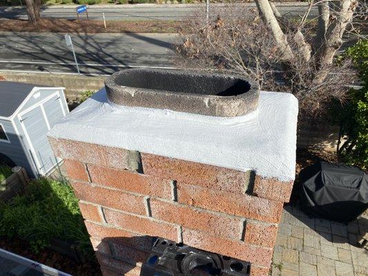 Chimney cracks sealed after 510-692-2909