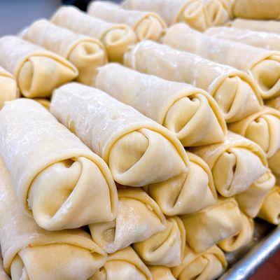 Fresh hand made egg rolls