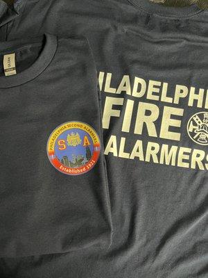 Phila second alarmers shirts