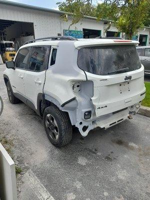 2018 Jeep getting ready body work and primer