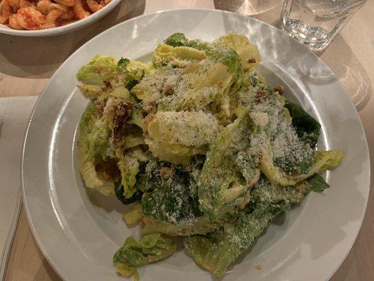 Spicy Caesar salad