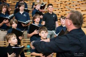 Rehearsing for Annual Spring Serenade Concert