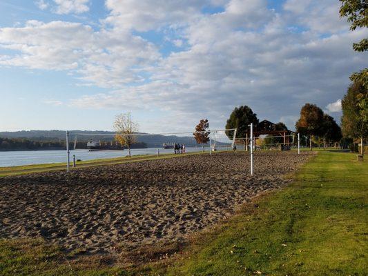 Beach-volleyball courts!