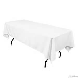 White rectangle tablecloth