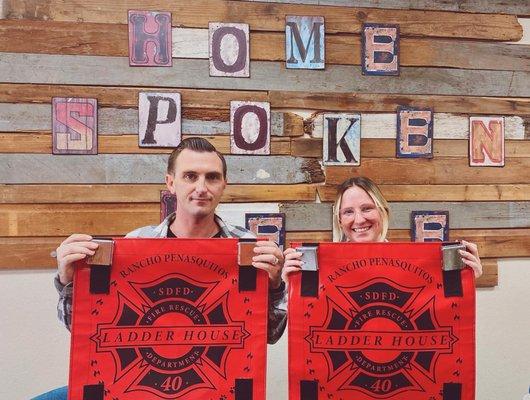 We love our first responders and were more than happy to coordinate and donate these custom banners to the Rancho Peñasquitos fire station.