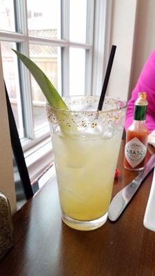 Fried pineapple margarita