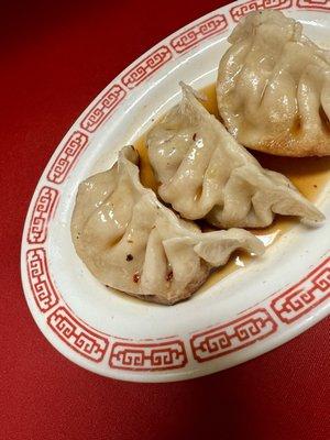 Bill's famous homemade potstickers and sauce!