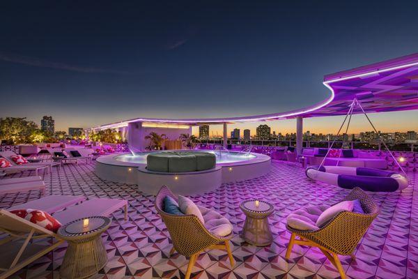 The Upside Rooftop Lounging Pool and Bar