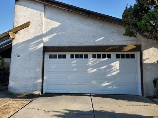 New garage door.