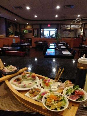 Free side dishes when you order sashimi or sushi!