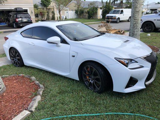 Lexus 2016 RC-F Super Coupe from Royal South to  South Florida. Outstanding !