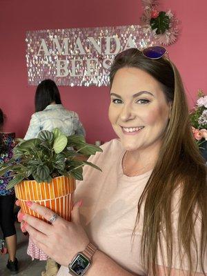 Flower pot and plant from Amanda Bee's