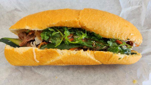 Grilled pork banh mi