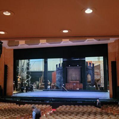 10/7/2023 - Swan Lake was amazing! The sets were so dreamy. While waiting for the crowds to exit we caught a glimpse of the stacked sets.