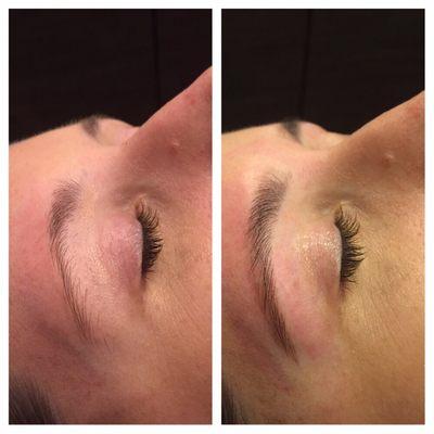 Brow wax and tint