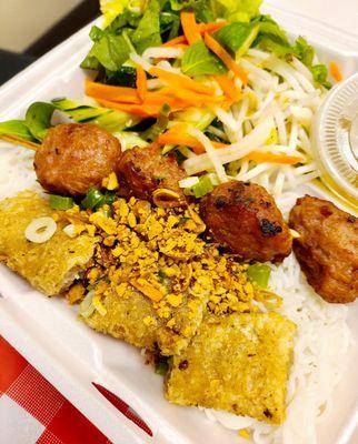 Nem nuong & cha gio vermicelli bowl