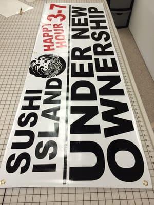 Vinyl banners