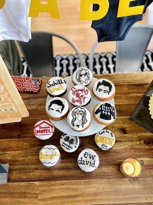 Schitt's Creek custom cupcakes