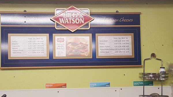 Menus are posted on the wall. But it sound like there might be other off menu choices.