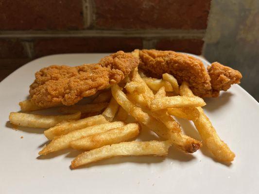 Chicken tenders and fries