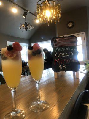 Cream mimosa