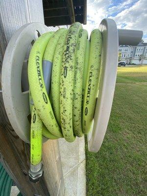 Hose ruined by mold brought in by NCTC