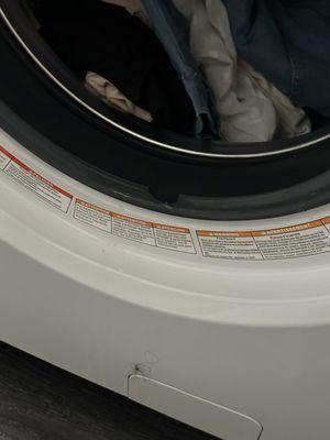 Broken washer