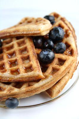 Gluten Free Blue Cornmeal Waffles