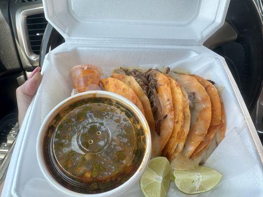 Birria tacos