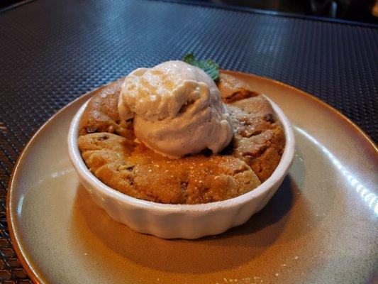 Deep dish chocolate chip cookie