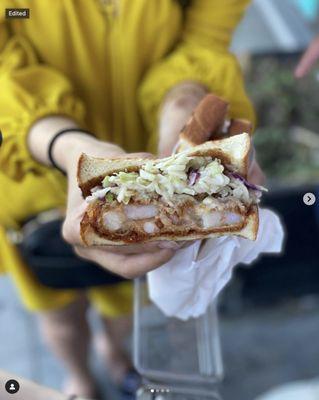 Honey Walnut Shrimp Sando