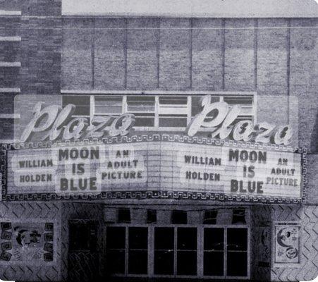 The Vernon Plaza Theater in 1953.