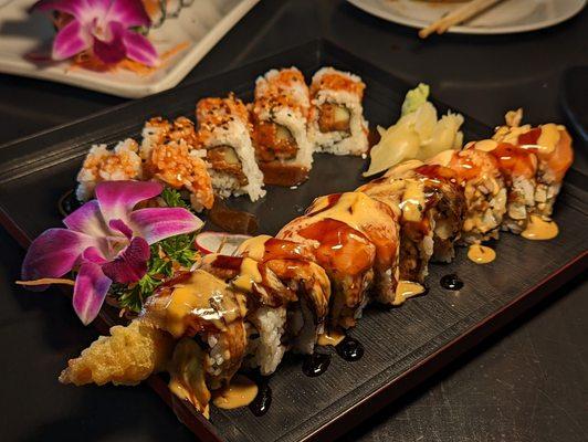 Spicy Tuna and Top Chef's rolls