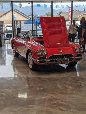 Inside the Bunnin Chevrolet showroom..