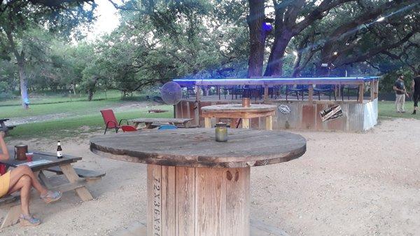 Giant outdoor patio and courtyard