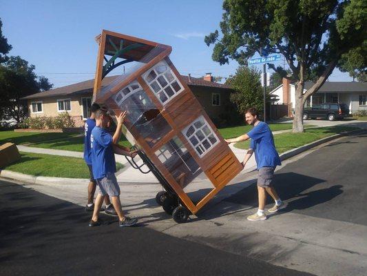 Child playhouse moved no dismantling needed