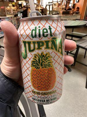 Some tasty Cuban pineapple soda.