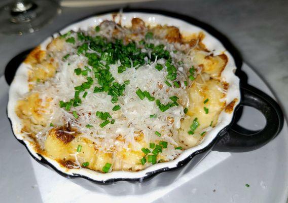 Lobster Mac & Cheese with Maine Lobster, Gruyère Mornay Sauce, and Chives