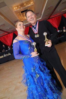 Our students Ken and Carolyn won Top Newcomer Couple!