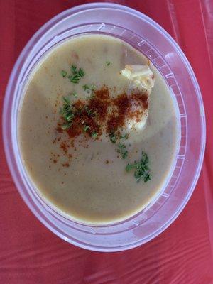 Amazing crawfish bisque.