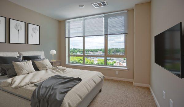 Enjoy the view through your big bay window!