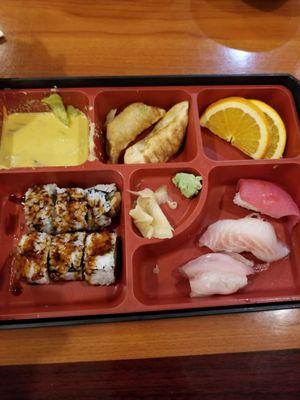 Crunchy shrimp bento box