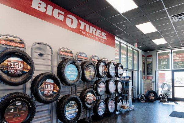 We carry a variety of name brand tires!