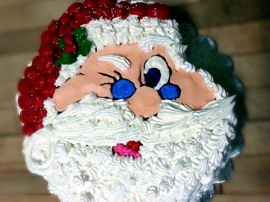 Santa Head Cake