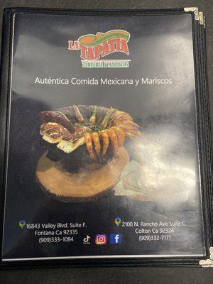 Fontana location menu