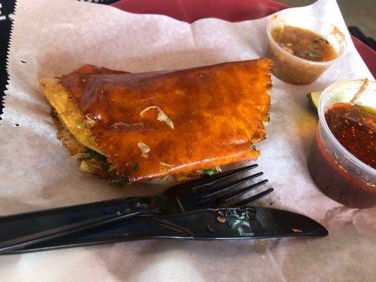 Deep fried queso taco