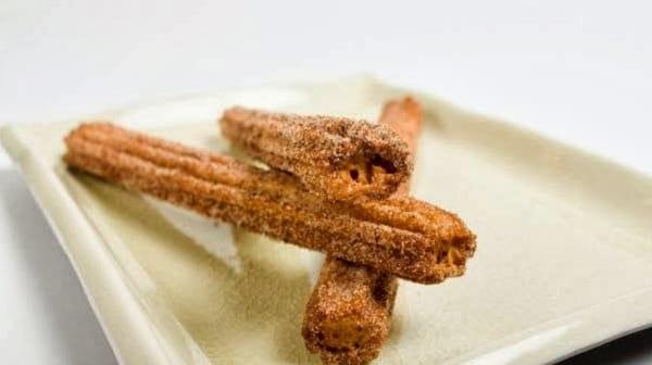 Sugary sweet and good to eat!  Try our churros with chocolate, strawberry, or custard dip!